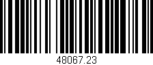 Código de barras (EAN, GTIN, SKU, ISBN): '48067.23'