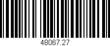 Código de barras (EAN, GTIN, SKU, ISBN): '48067.27'