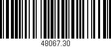 Código de barras (EAN, GTIN, SKU, ISBN): '48067.30'