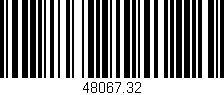 Código de barras (EAN, GTIN, SKU, ISBN): '48067.32'