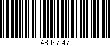 Código de barras (EAN, GTIN, SKU, ISBN): '48067.47'