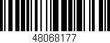 Código de barras (EAN, GTIN, SKU, ISBN): '48068177'