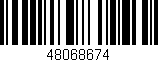 Código de barras (EAN, GTIN, SKU, ISBN): '48068674'