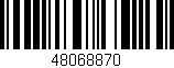 Código de barras (EAN, GTIN, SKU, ISBN): '48068870'