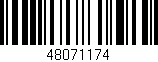 Código de barras (EAN, GTIN, SKU, ISBN): '48071174'