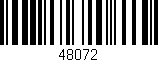 Código de barras (EAN, GTIN, SKU, ISBN): '48072'