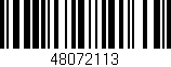 Código de barras (EAN, GTIN, SKU, ISBN): '48072113'