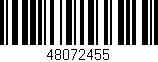 Código de barras (EAN, GTIN, SKU, ISBN): '48072455'