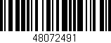 Código de barras (EAN, GTIN, SKU, ISBN): '48072491'
