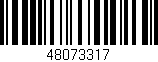 Código de barras (EAN, GTIN, SKU, ISBN): '48073317'