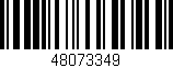 Código de barras (EAN, GTIN, SKU, ISBN): '48073349'
