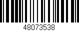Código de barras (EAN, GTIN, SKU, ISBN): '48073538'
