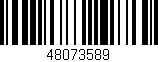 Código de barras (EAN, GTIN, SKU, ISBN): '48073589'