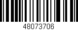 Código de barras (EAN, GTIN, SKU, ISBN): '48073706'