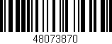 Código de barras (EAN, GTIN, SKU, ISBN): '48073870'