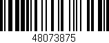 Código de barras (EAN, GTIN, SKU, ISBN): '48073875'