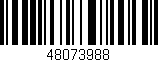 Código de barras (EAN, GTIN, SKU, ISBN): '48073988'