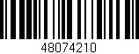 Código de barras (EAN, GTIN, SKU, ISBN): '48074210'
