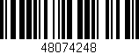 Código de barras (EAN, GTIN, SKU, ISBN): '48074248'