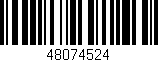 Código de barras (EAN, GTIN, SKU, ISBN): '48074524'