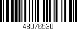 Código de barras (EAN, GTIN, SKU, ISBN): '48076530'