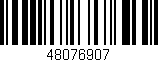 Código de barras (EAN, GTIN, SKU, ISBN): '48076907'