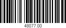 Código de barras (EAN, GTIN, SKU, ISBN): '48077.00'