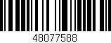 Código de barras (EAN, GTIN, SKU, ISBN): '48077588'