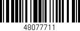 Código de barras (EAN, GTIN, SKU, ISBN): '48077711'