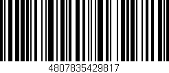 Código de barras (EAN, GTIN, SKU, ISBN): '4807835429817'