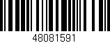 Código de barras (EAN, GTIN, SKU, ISBN): '48081591'