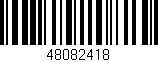Código de barras (EAN, GTIN, SKU, ISBN): '48082418'