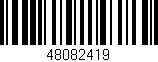 Código de barras (EAN, GTIN, SKU, ISBN): '48082419'