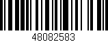 Código de barras (EAN, GTIN, SKU, ISBN): '48082583'
