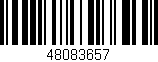 Código de barras (EAN, GTIN, SKU, ISBN): '48083657'
