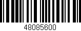 Código de barras (EAN, GTIN, SKU, ISBN): '48085600'