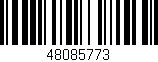 Código de barras (EAN, GTIN, SKU, ISBN): '48085773'