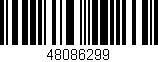 Código de barras (EAN, GTIN, SKU, ISBN): '48086299'