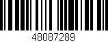 Código de barras (EAN, GTIN, SKU, ISBN): '48087289'