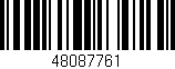 Código de barras (EAN, GTIN, SKU, ISBN): '48087761'