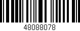 Código de barras (EAN, GTIN, SKU, ISBN): '48088078'