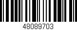 Código de barras (EAN, GTIN, SKU, ISBN): '48089703'