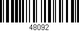 Código de barras (EAN, GTIN, SKU, ISBN): '48092'