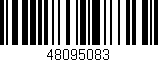 Código de barras (EAN, GTIN, SKU, ISBN): '48095083'