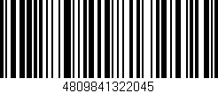 Código de barras (EAN, GTIN, SKU, ISBN): '4809841322045'