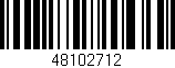 Código de barras (EAN, GTIN, SKU, ISBN): '48102712'