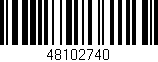 Código de barras (EAN, GTIN, SKU, ISBN): '48102740'