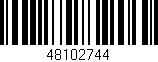 Código de barras (EAN, GTIN, SKU, ISBN): '48102744'