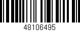 Código de barras (EAN, GTIN, SKU, ISBN): '48106495'
