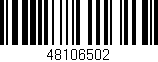 Código de barras (EAN, GTIN, SKU, ISBN): '48106502'